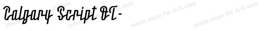 Calgary Script OT字体转换